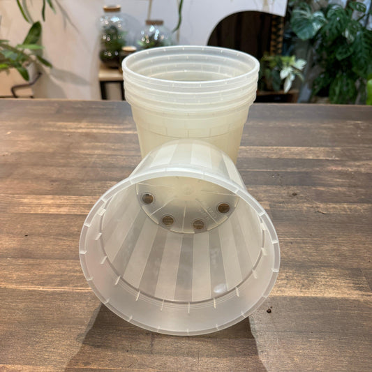 Pot plastique transparent (4 tailles)